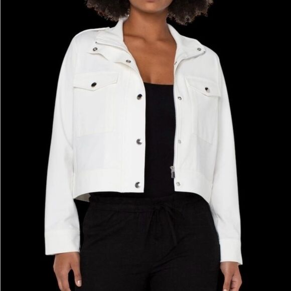 Liverpool Jackets & Blazers - Liverpool | Liverpool women’s casual utility jacket in white Shacket NWT s…